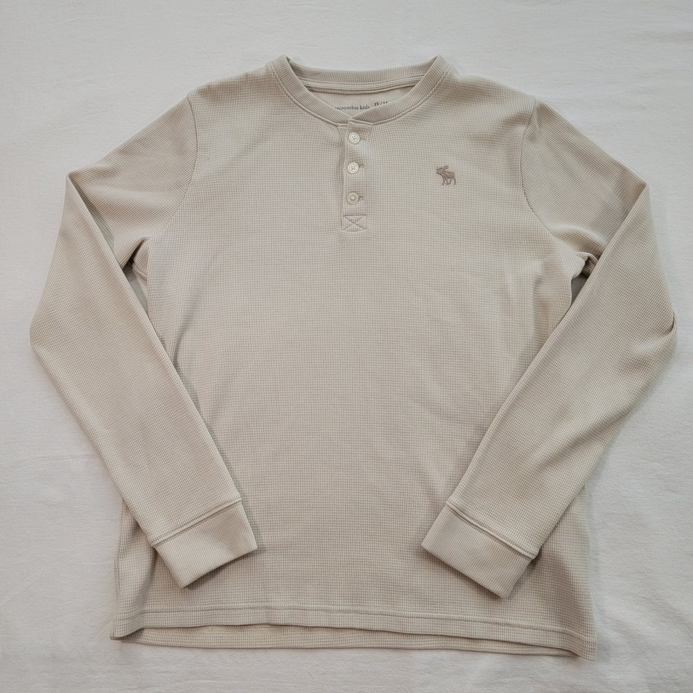 Lot 3 Abercrombie Kids Boys 13/14 Performance Hoodies and Waffle Henley Shirt - Picture 3 of 12